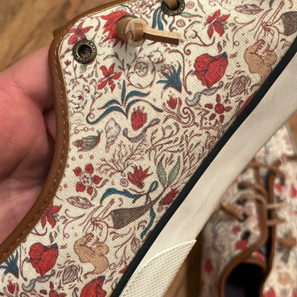 Sperry Top-spider Canvas Mermaid Ocean sneaker flats - Picture 6 of 6